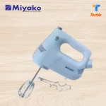 Product details of Miyako Egg Beater & Hand Mixer 5 Speed Setting HM-6689 CX Miyako brand Model: HM-6689 CX 250 watt Powerful Motor Flexible power cord for easy movement 2 hooks for mixing dough 2 beater for egg & cream Copper Motor 5 speed Setting Turbo system 1 year Motor guaranty