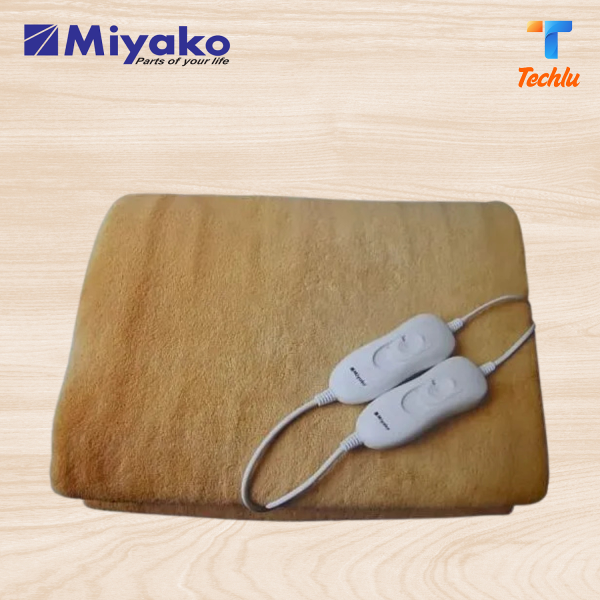 Miyako Electric Bed Heater Electric Blanket heater Electric Comforter Miyako Brand Double Bed Size Size: 160 x 140 cm 2 Temperature Controller 60 x 2 watt Use As Mattress Can use as Blanket