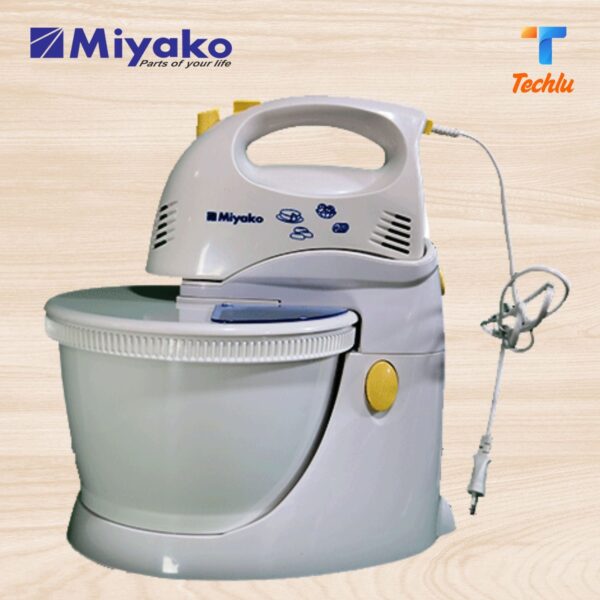 Miyako EGG Beater & Stand Mixer with Copper Motor and Rotatable Bowl Made In Indonesia