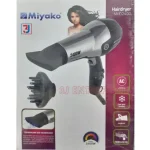 roduct details of Miyako Hair Dryer Foldable Handle MHD-2400 (Maximum Watts-2400) Brand : Miyako Model : MHD-2400 Product Type: Hair Dryer Power : 2400 watt Foldable Handle Handhold Concentretor 3 Level Of Working Overheating Protection Safety cut off Drying Fast Noice Level: 70 db Use : Home, Hotel, Salon