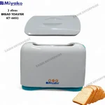 Miyako Electric Bread Toaster with Lid 2 Slice KT-6002 (White)