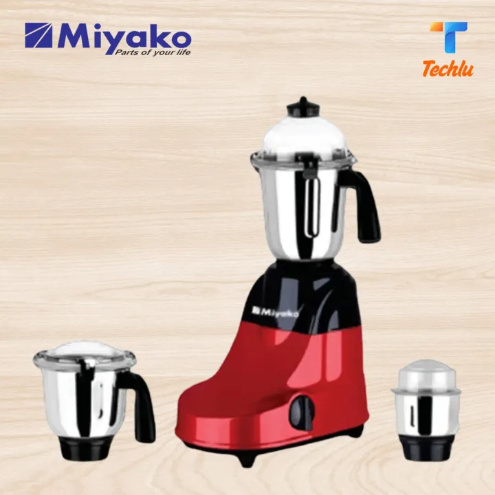 Miyako 3 in 1 Blender & Mixer Grinder Red Horse 1100 watt Made In India