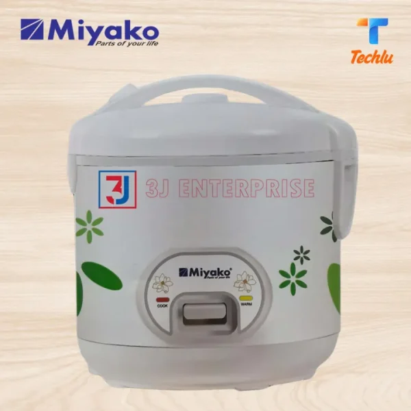 Product details of Miyako 3 In 1 Electric Rice Cooker /Miyako Rice Cooker 1.8 Ltr. ASL-402 Product details of Miyako 3 In 1 Electric Rice Cooker /Miyako Rice Cooker 1.8 Ltr. ASL-402 Brand: Miyako Model: ASL-402 Capacity: 1.8 Liters single Pot (Non Stick) with Glass Lid Inner pot non stick coating inside two layers with Food Grade Automatic Cooking One Touch Button For Easy Control Automatic Keep Warm Function Over-Heat Protector And Energy Saving Power: 700 Watt