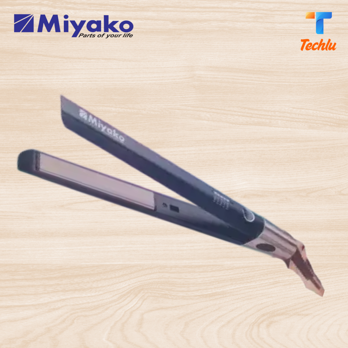 Miyako Electronic Hair Iron/Hair Straightener | HS-914