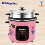 Miyako 3 in 1 Electric Rice Cooker 3 Ltr | ASL-3P-300-YLD | Rice Cooker Miyako Brand Model:ASL-3p-300-yld 3 Cooking POT 3 Liters Automatic Rice Cooker for healthy Rice cooking and Steaming. Keep Warm, Rice Cooking, Steaming High Temperature protection & Energy Saving Measuring Cup & Spoon Easy and Faster Cooking Keep Warm Function Steam Function