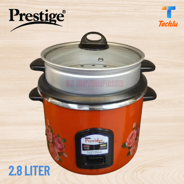 Prestidge Automatic 3 in 1 Rice Cooker and Keep Warming Double Pot (SS Pot+non-stck pot) 2.8 Ltr.