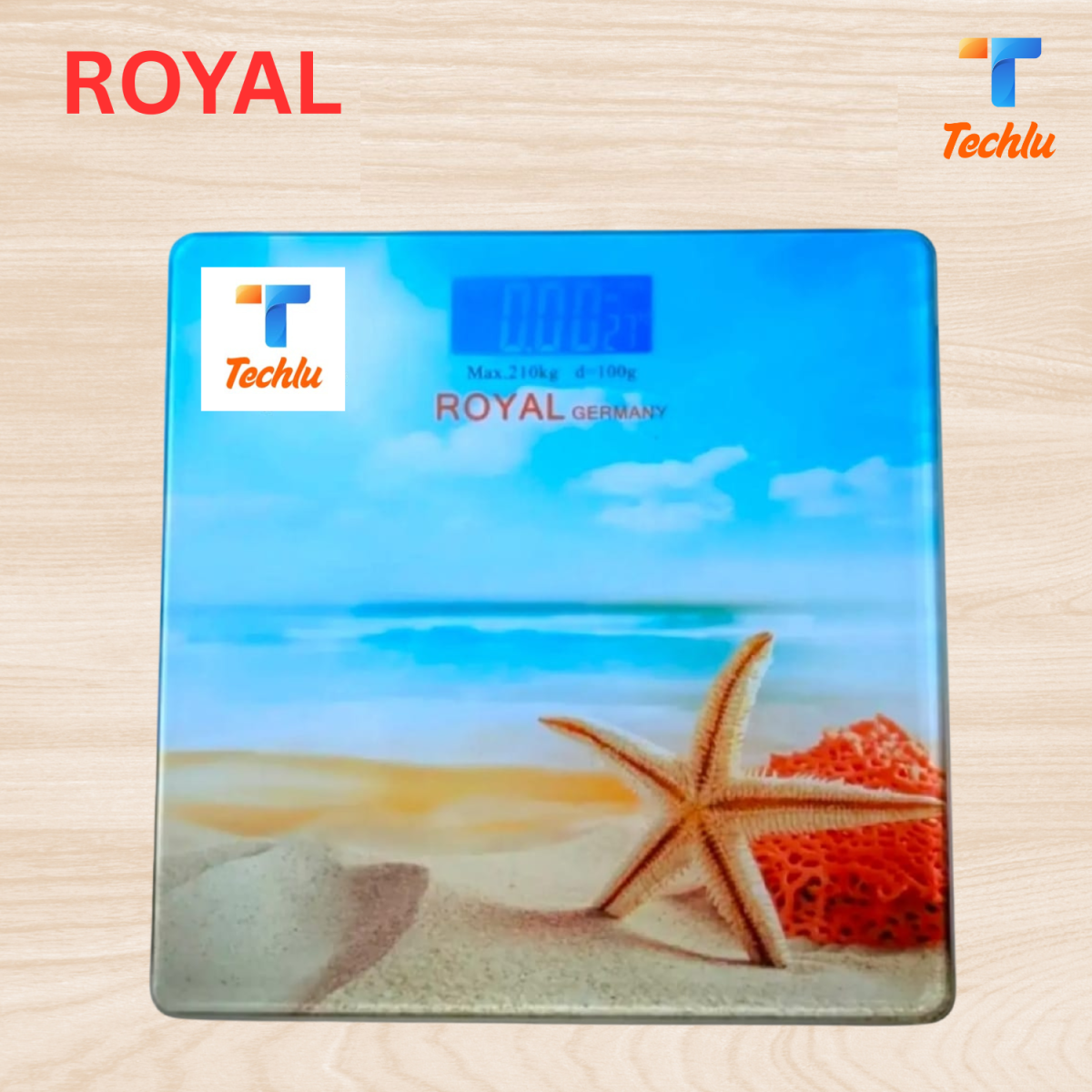 Royal Digital Body Scale with LED Display/Royal Germany personal Weight Machine/ Bathroom Scales