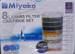 8 Layer Miyako Water Filter Cartridge set /Replacement Filter Cartridge