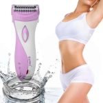 Kemei ladies Electric Waterproof Shaver Bikini Underarm Body Epilator Hair Removal Cordless Trimmer for women KM-3018