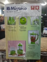 Product details of Miyako 3 in 1 Professional Blender Unbreakable Jug 1.5 LTR BL-152 PF-AP | Made in Indonesia Product details of Miyako Professional Blender Unbreakable Jug 1.5 LTR | BL-152 PF-AP | Made in Indonesia Brand : Miyako Model: BL-152 PF-AP 2 speeds & Pulse Ice Crushing Technology Big Capacity Unbreakable Jug Multi-functional design for blending, grinding, mincing & filter. Various switches with different speeds. Multicolour Safe operation touching point and over-heat protecting system. Detachable parts, easy for cleaning and storing. Voltage : 110~120V/220~240V Strainless steel blade Capacity of blending Jar : 1.5L Power: 350 Watt