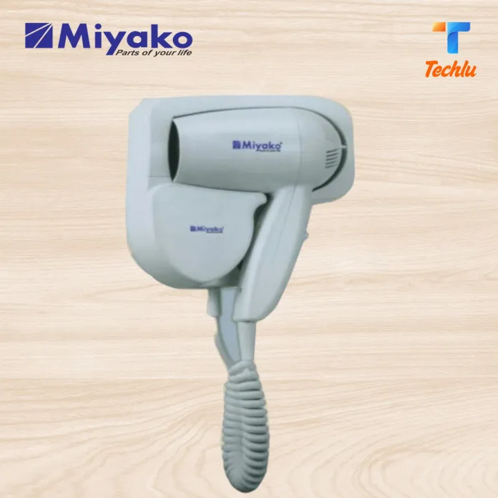 Product details of Wall Mounted Hotel Hair Dryer MD-891 / Miyako Hair Dryer Wall Hanging MD-891 MODEL : MD 891 WATT : 1200 DRYING : FAST HEAT : 3 HEAT SETTING COOL : 2 HEAT SETTING USE : HOME, HOTEL, SALON BENEFIT : WALL HANGING