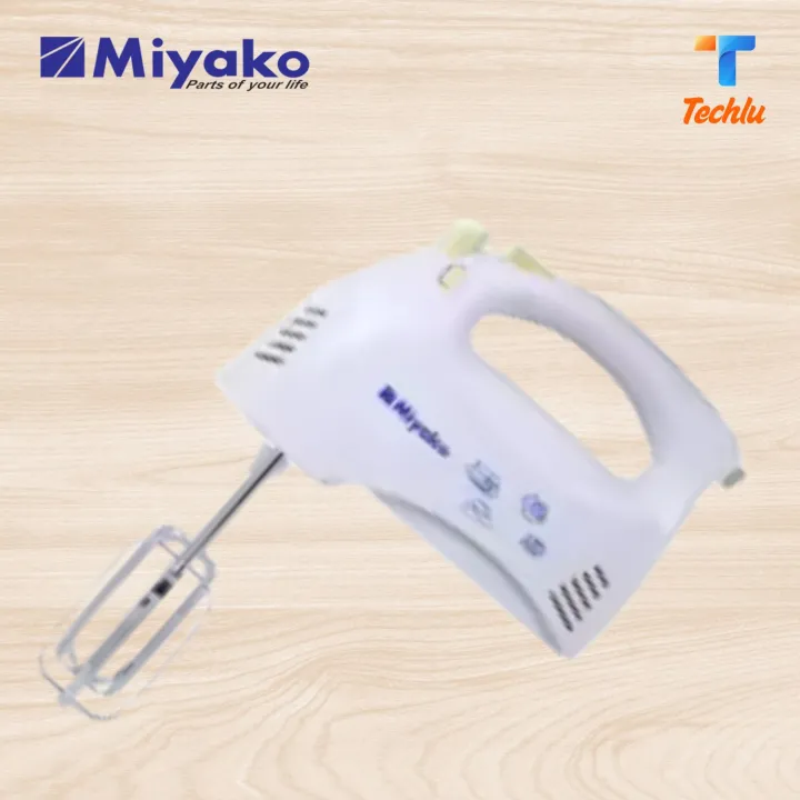 Product details of Miyako Electric Egg Beater And Hand Mixer HM - 620 Made in Indonesia MODEL : HM-620 MADE IN INDONESIA 5 SPEED MOTOR COPPER MOTOR 190 WATT HIGH POWER EXTRA THICK SILICON STEEL SHEET PURE COPPER AND HIGH TORQUE MOTOR SPIRAL RADIATING FIN FIVE GEAR SPEED REGULATING FUNCTION A KEY ACCELERATION FUNCTION POWER: 190 WATT 220~240 VOLT 50/60 HZ