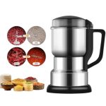 Powerful Motor: Ensures fast and efficient grinding and blending. 8 Sharp Stainless Steel Blades: Ideal for grinding spices, herbs, and other ingredients with ease. Multi-functional Grinder & Blender: Perfect for grinding spices, blending shakes, and much more. High-Quality Metal Body: Durable and built to last, ensuring long-term use. Sleek Silver Finish: Stylish design that enhances the look of any kitchen. Compact & Space-Saving: Great for kitchens with limited counter space. Versatile Use: A must-have mini grinder, grinder machine, and mixer grinder in one.