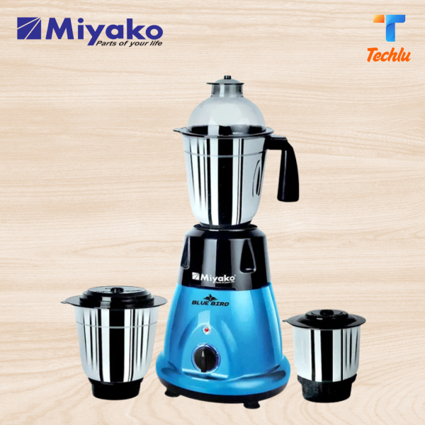 Miyako 3 in 1 Blender & Mixer Grinder Blue Bird 750 watt Made in India