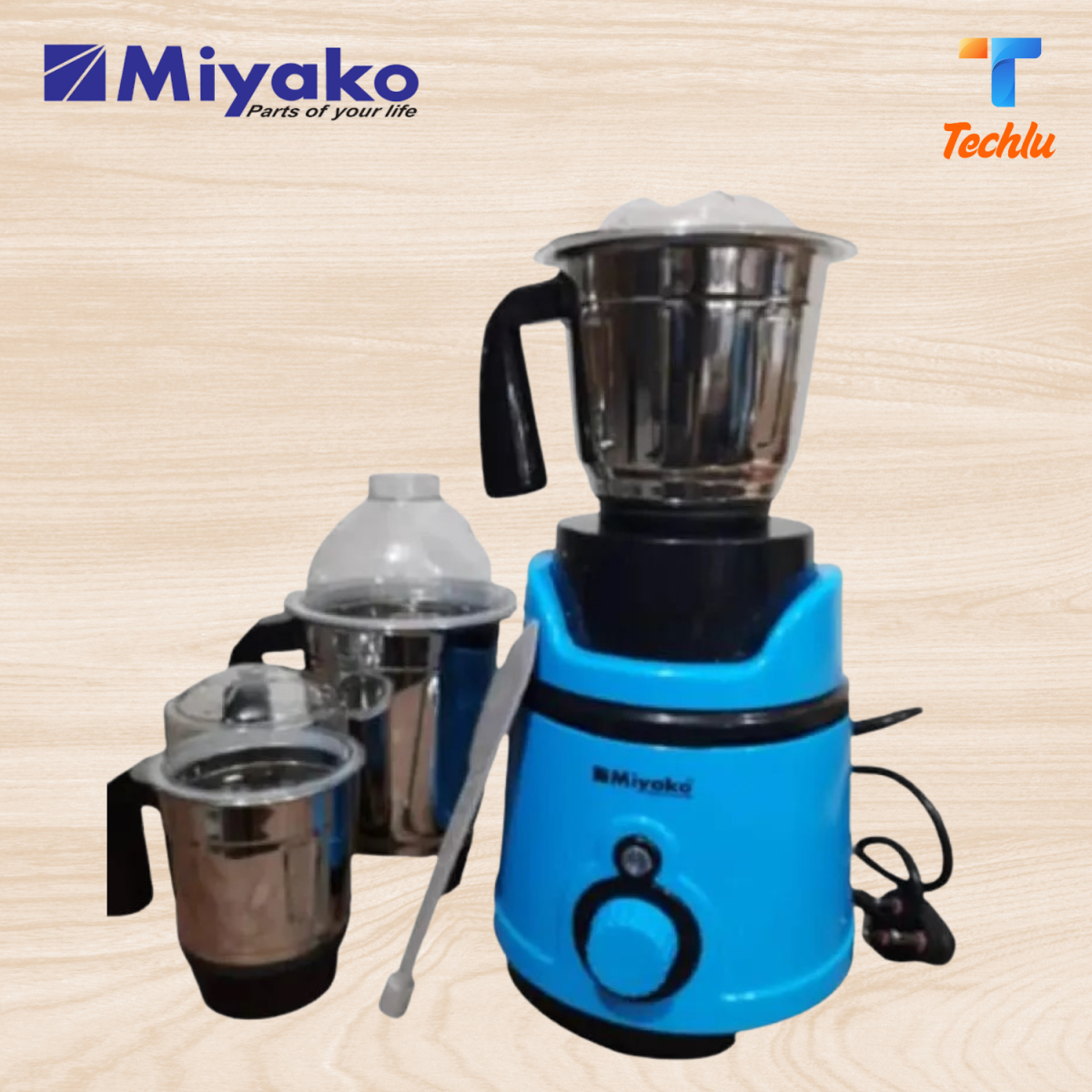 Miyako 3 in 1 Blender & Mixer Grinder Xcel 1000 watt Made In IndiaMiyako 3 in 1 Blender & Mixer Grinder Xcel 1000 watt Made In India
