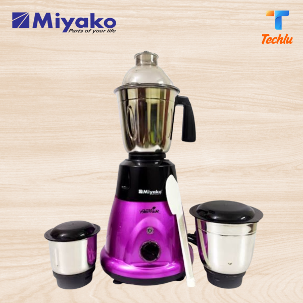 Miyako 3 in 1 Blender & Mixer Grinder Pink Panther 750 watts Made in India