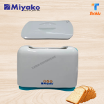 Miyako Electric Bread Toaster with Lid 2 Slice KT-6002 (White)