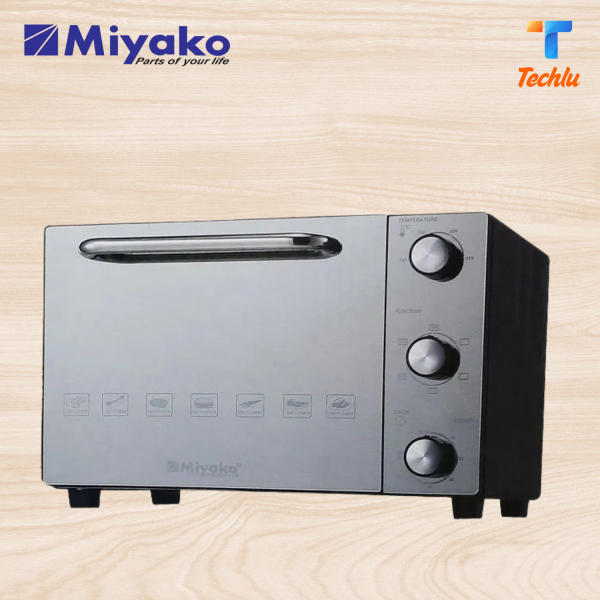 Miyako Multifunction Electric Oven with Double Vitro Glass - MT-25DBL