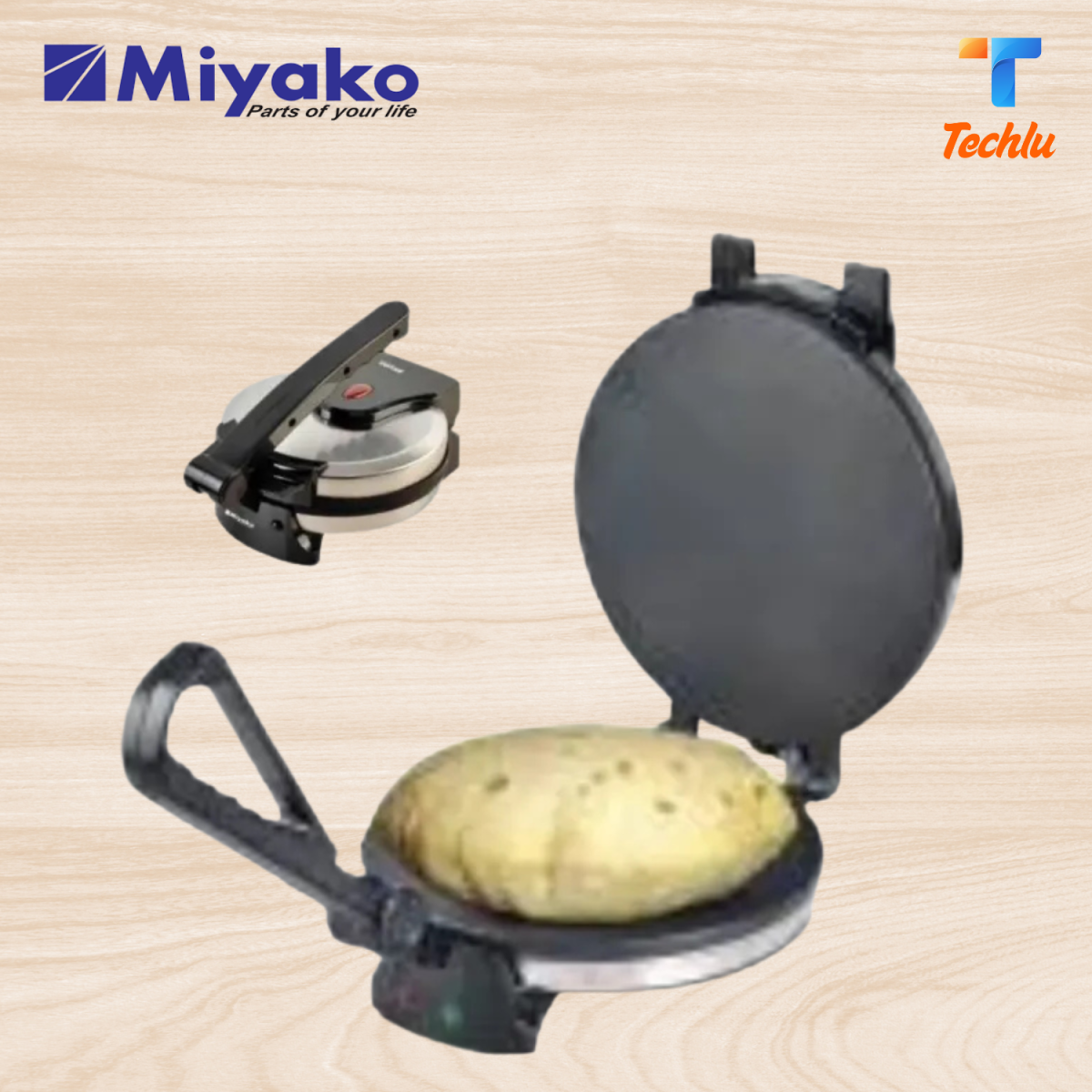 Miyako Electric Roti Maker Non stick Coating 8 Inchies RM-292