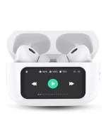 Touchscreen Display: "Control your music, calls, and more with just a swipe on the touchscreen. No need to fumble with buttons." Active Noise Cancellation (ANC): "Immerse yourself in your music with advanced ANC that blocks out unwanted noise, perfect for commuting or studying." Environmental Noise Cancellation (ENC): "Enjoy crystal-clear calls even in noisy environments thanks to ENC technology." Sleek Design: "Stylish and comfortable, these earbuds are a perfect fit for your lifestyle." Long Battery Life: "Listen to your favorite tunes for hours on a single charge." Wireless Charging: "Conveniently charge your earbuds wirelessly with a compatible charging pad."